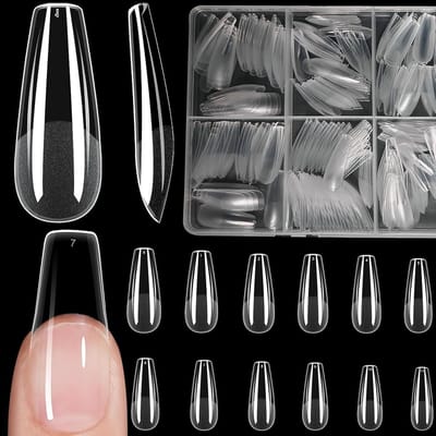 Nageltips Ballerina - Valse Nagels - Nagelkunst Maken - 12 Maten - 504 Stuks - Niet Gespecificeerd