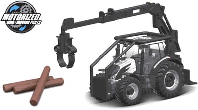 Bburago Valtra N174 - Modelauto - Schaal 10 CM - Wit/Zwart