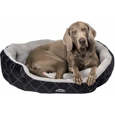 Nobby comfortbed ovaal ceno zwart - 65 x 57 x 22 cm