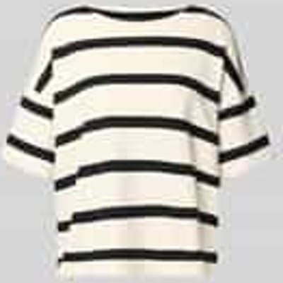 Relaxed fit T-shirt in design met halve mouwen