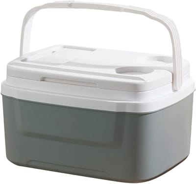 Koelbox Auto - Draagbare Vriezer - Kamperen en Reizen - Lekvrij Hygiëneontwerp - 8L Capaciteit - Cyaan Blauw