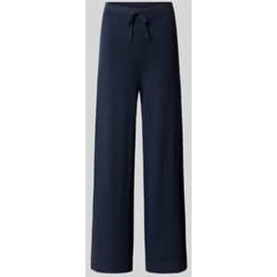 Wide leg culotte van katoenmix met aandeel zijde