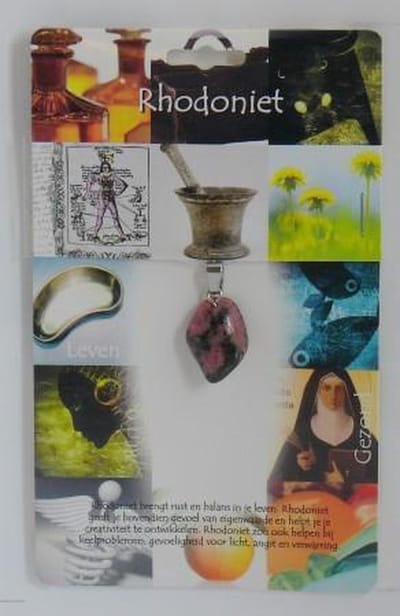 Spirituele hangersteen Rhodoniet