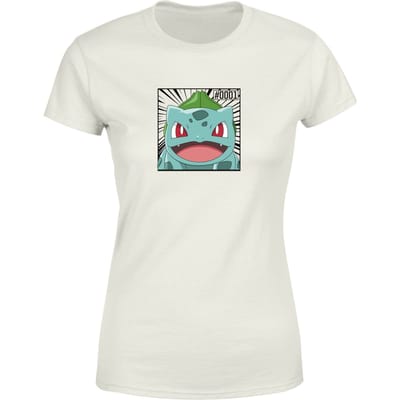 Pokémon Pokédex Bulbasaur #0001 Women's T-Shirt - Cream - XL
