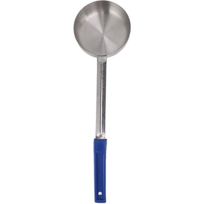 Sauslepel Pizza Multifunctionele Voedselveilige Roestvrijstalen Spread Maatlepel voor Keuken Blue 8oz (Scoop Without Holes)