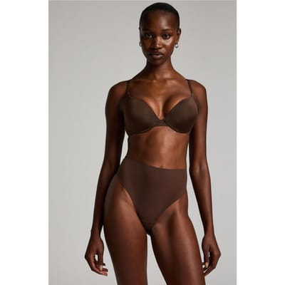 Hunkemöller Dames Lingerie String Smooth - Bruin - maat XS