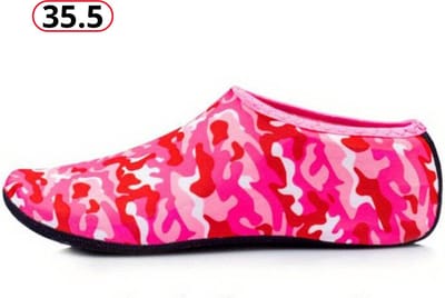 Bovista Waterschoenen Voor Kinderen & Volwassenen - Aqua Shoes - Aquaschoenen - Afzwemschoenen - Zwemles Schoenen - Rood - Maat 35.5
