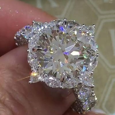 Mode Vrouwen Ring Elegante Kristallen Steentjes Ringen Voor Vrouwen Cz Verlovingsring Bruid Bruiloft Sieraden Accessoires Geschenken 11 gray