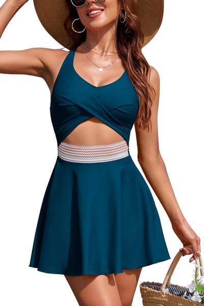 Elegante badjurk voor dames met ruches voor een flatterende look