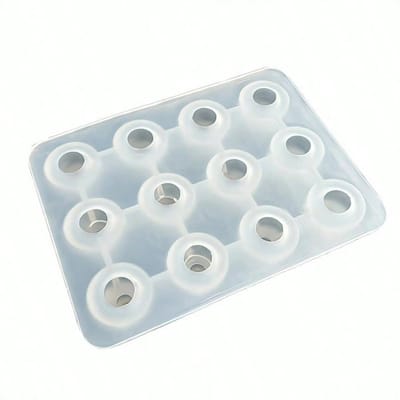 Moule silicone forme calebasse DIY 12 Cavités Moules à chocolat moule silicone cerise créatif blanc