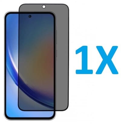 Screenprotector Glas - Privacy Tempered Glass Screen Protector Anti-Spy Geschikt voor: Samsung Galaxy A56 - 1x