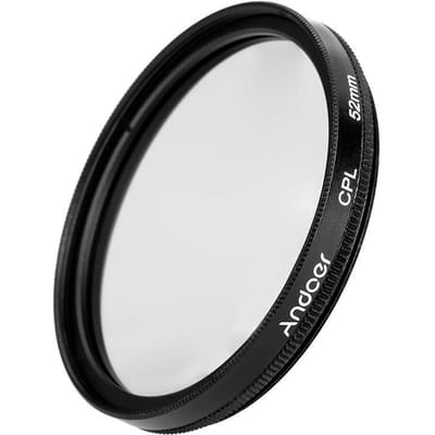 Andoer 52mm Digitaal Slim CPL Circulair Polarisatieglasfilter voor Canon Nikon Sony DSLR 52 mm white