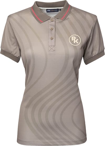 PK International - Technische Piqué Polo - Performance Polo - Paco - Sepia - Beige/Lichtgrijs - M/38