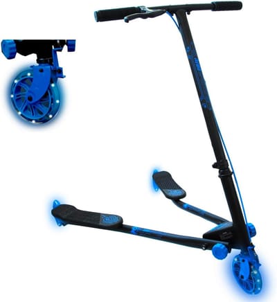 Loopscooter 3 Wielen met Lichtgevende Neon Details voor Kinderen en Volwassenen