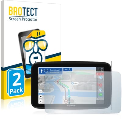 BROTECT - Screenprotector voor TomTom GO Discover 6" - Folie Beschermfolie transparant 2 Stuks
