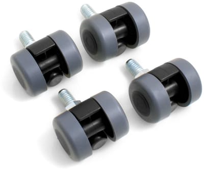 Shopcentral - Design61 Double Roll - Vloerbescherming - 35 mm - Meubelrollen - Geschikt voor Laminaat en Parket - Zacht en Stil
