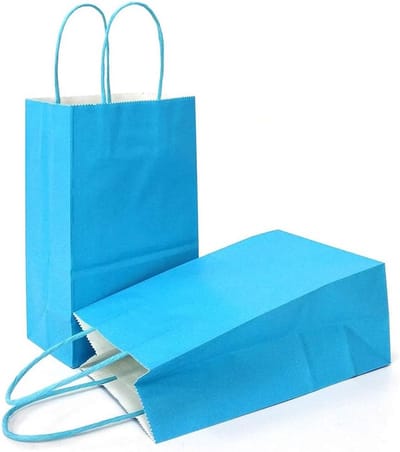 Mini Geschenkzakken Lichtblauw 4x2.4x6 cm 25 Stuks