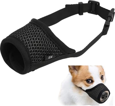 Zachte Nylon Mondkapje voor Kleine Honden - Ademend Net - Voorkomt Bijten - Blaffen - Kauwen - Chihuahua - Franse Bulldog (XS)