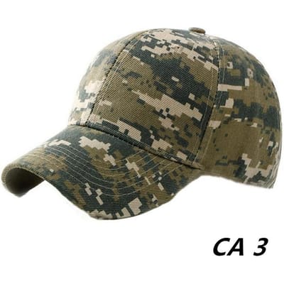 Camouflage Print Sport Hardloop Zonnehoed Zomer Anti UV Golf Honkbalpet Wandelen Fietsen Jungle Jacht Legergroen Zonwerende Hoed One Size gray
