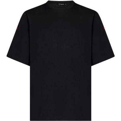 DSquared2 Heren Horror Tekst Logo T-Shirt (Zwart)