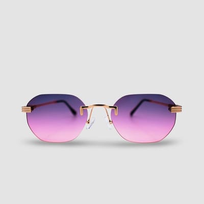 Montuurtjevoorjou - Bossa Gradient Purple - Zonnebril - Dames - Heren - Festival Bril - Paars