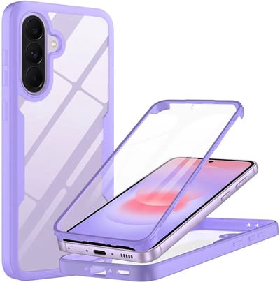 Hoesje geschikt voor Samsung Galaxy A37/A36/A56 - Techsuit ColorVerse 360 Case met Screenprotector - Paars