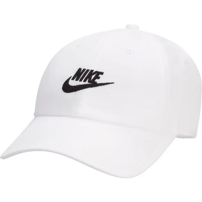 Nike Dri-FIT Club Ongestructureerde Futura Wash Cap White Maat S/M