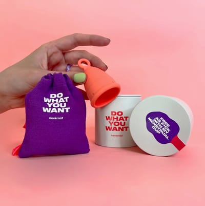 Nevernot - Menstruatiecup - Bijzonder duurzaam - Gaat tot 10 jaar mee - Medisch siliconen - Damesdingetjes