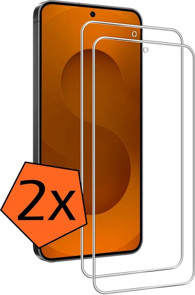 Screenprotector - 2 Stuks - Geschikt voor Samsung Galaxy S25 FE - Extra Sterk - Gehard Glas - Beschermglas - Tempered Glass - Screen Protector