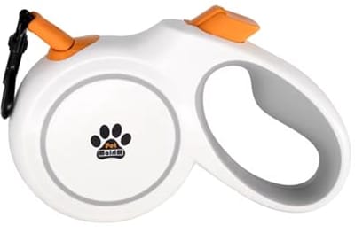 Intrekbare hondenriem - 5 meter lang, geschikt voor honden tot 30 kg - nylon met ergonomische handgreep
