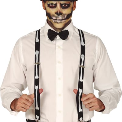 Fiestas Guirca - Bretels - Skeleton - Halloween - Halloween accessoires - Halloween verkleden