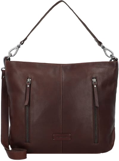 Jack Kinsky Schoudertas Leer 33 cm - Dames - mokka