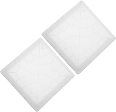 Betonmalen Set - Paadjes Maken - Tuin Decoratie - Herbruikbaar Ontwerp - 33x33x5cm - Wit