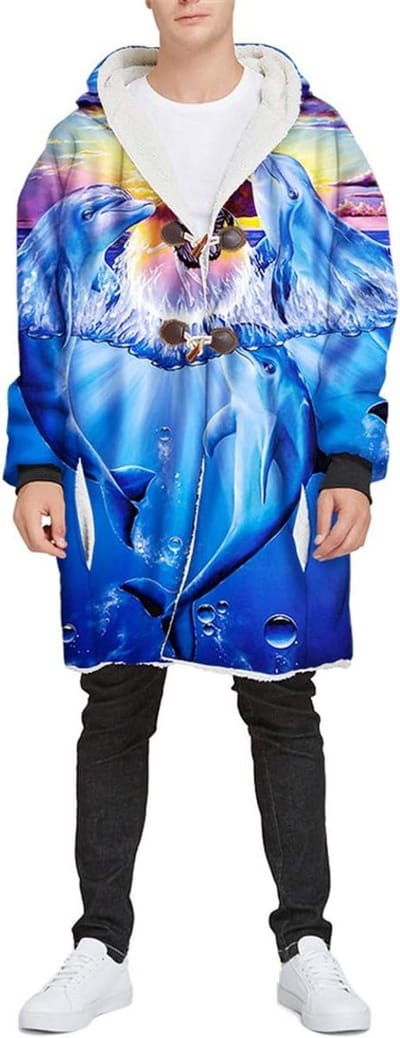 Extra Grote Hoodie Deken - Super Zachte Warme Pluche Comfortabele Sweater met Capuchon en Zak