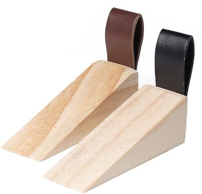 Allecto - Houten Deurstopper - Antislip Deurwig - Vingerbeschermer