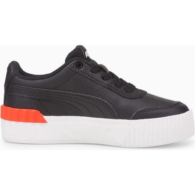 PUMA Carina Lift PS - maat 34 - Unisex Sneakers - Black/Firelight