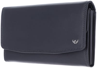 Golden Head Leren portemonnee Polo RFID Protect Damenbörse 2823 Marineblau donkerblauw