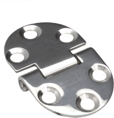 Luikscharnier knoop onder Rvs gepolijst 86x60mm
