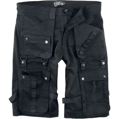 Vixxsin - Gothic Shorts - Lyall Shorts - 30 tot 38 - voor Mannen - zwart