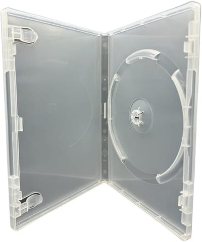 Dailygoods- DVD Case 100 x 14mm - Transparante DVD Hoes - Opbergmap voor 1 Disc - Inlay voor Sleeve - Hoge Kwaliteit - Geschikt voor CD/DVD/Blu-Ray