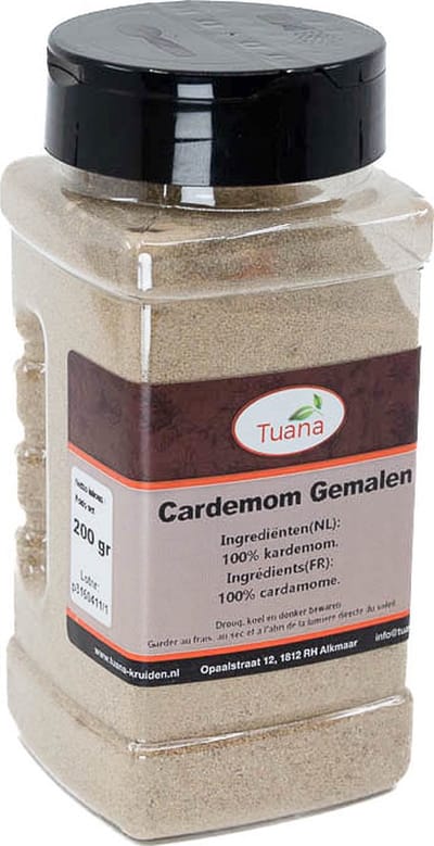 Tuana Kruiden - Kardemom Gemalen - Strooibus 100 Gram - Tuanashop - MP-K-0006