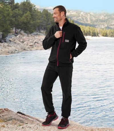 ATLAS FOR MEN - Outdoor joggingpak van fleece - Heren - Verkrijgbaar in grote maten - 4XL