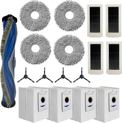 Accessoirespakket voor Ecovacs Deebot X5 Omni/X5 Pro Omni - Zak/Filter/Dweil/Zijborstel/Afzuigrol