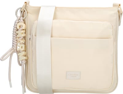 Charm London Seoul Crossbodytas - Schoudertas - Lichtgewicht - Dames Tas - Verstelbare Schouderband - Ritsvakken - Crème
