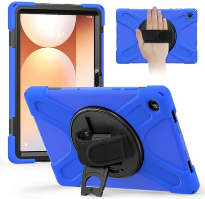 Coverup Tablethoes geschikt voor Samsung Galaxy Tab A11 Plus Hoesje - Heavy Duty Case - Blauw