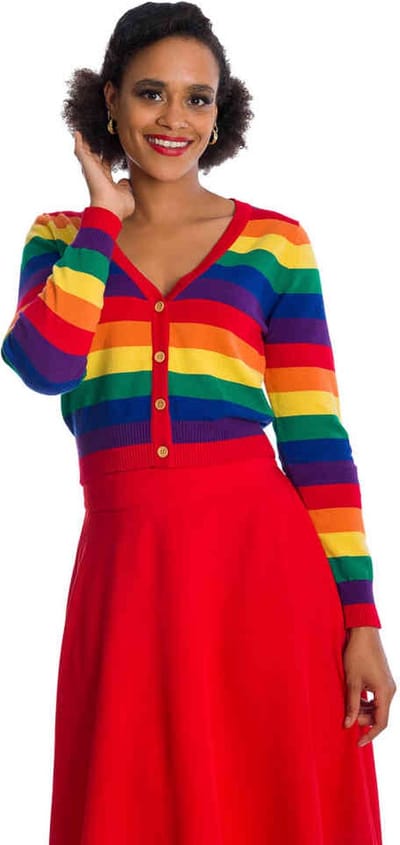 Banned - LOVE WINS Cardigan - S - Regenboog