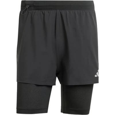 adidas Performance HEAT.RDY Twee-in-Een HIIT Short - Heren - Zwart- XL