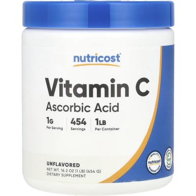 Nutricost, Vitamine C, Non aromatisé, 454g (16.2oz)