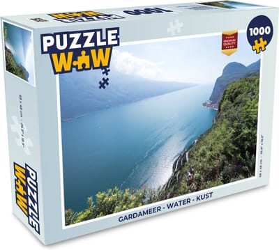 Puzzel Gardameer - Water - Kust - Legpuzzel - Puzzel 1000 stukjes volwassenen
