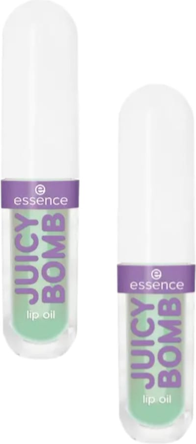 Essence Juicy Glow Juicy Bomb lip oil 04 Mint Magic | 2-pack